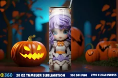 Halloween Tumbler Sublimation Wraps, Tumbler Halloween Product Image 2