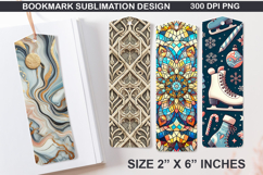 Easter Bookmarks Sublimation - 4 Bookmark Design Product Image 1