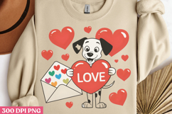 Love PNG, Valentine Dog Sublimation PNG Product Image 2