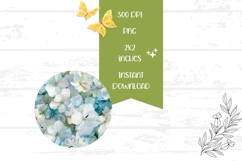 Blue Hydrangea Round Earrings, Nature Earrings Product Image 2