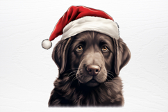 Christmas Peeking Dogs Clipart PNG Product Image 2