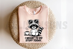 Relaxed Raccoon With Sunglasses And Coffee Perfect Product Image 2