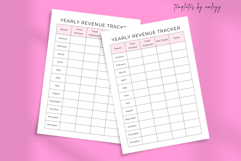 Yearly Revenue Tracker Planner canva template Product Image 2