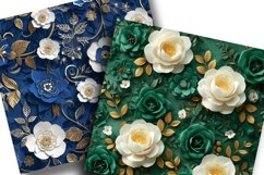 Vintage Floral Digital Paper Product Image 2