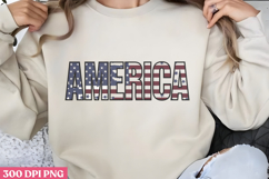 America PNG, 4th Of July Sublimation PNG Product Image 1