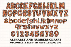 Football Alphabet clipart, soccer american letters doodle Product Image 2