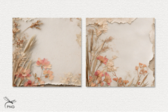 Autumn flowers digital paper Product Image 2