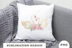Watercolor Swan Princess png Product Image 2