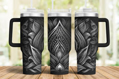 Tumbler laser engraving svg| 40oz Tumbler Lotus Mandala wrap Product Image 1