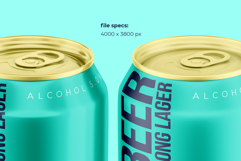 Classic 330ml Aluminium Can Mockup Product Image 2