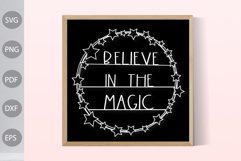 Believe In The Magic Paper cut - Christmas SVG Product Image 1