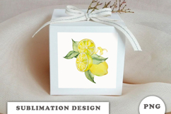Watercolor Lemons composition png Product Image 2