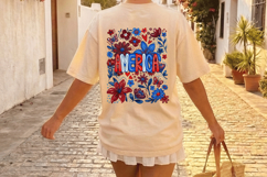 America Patriotic flowers PNG T-Shirt|4th of July PNG Sublim Product Image 6