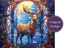 Christmas Deer Sublimation Design, Christmas Tumbler Wrap Product Image 2