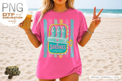 Sardines Salty &amp; Free PNG, Coastal Summer Beach Design Product Image 6