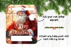 Santa Claus Money Card, Christmas Money Card Design Product Image 2