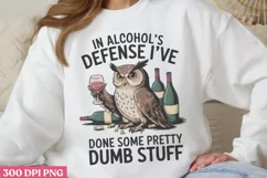 Dumb stuff PNG, Funny Sarcastic Animal Quotes PNG Product Image 2