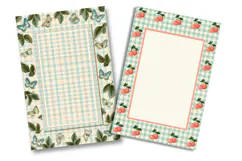 Floral Fruit Gingham Junk Journal Pages Product Image 2