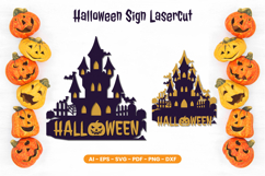 Layered Halloween Sign Lasercut Product Image 1