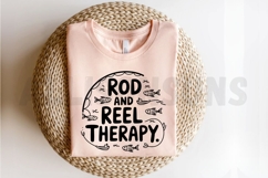 Hand Drawn Rod And Reel Therapy Illustration For Sublimation Product Image 2