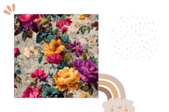 Pillow Case Print, Cute Flowers Pillow Sublimation Product Image 2