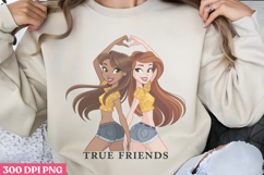 True friends PNG, True Friendship Sublimation PNG Product Image 1