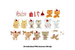 Christmas animals clipart, Winter animals clipart, Animals Product Image 2