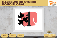 Hazelwood Studio Boho Floral Monogram Product Image 1