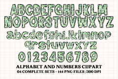 St patrick alphabet png clipart, st patrick letters doodle Product Image 2