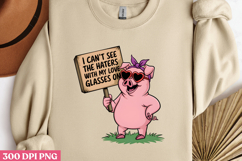 I CAN T SEE THE HATERS WITH MY WINE GLASSES ON PNG Product Image 3
