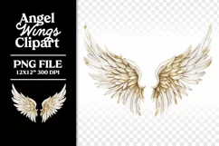 In Memory of Memorial Angel Wings Clipart PNG Product Image 3