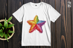Star Pinata Rainbow Watercolor Clipart Sublimation PNG Product Image 2