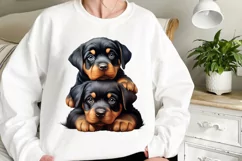 Stack Of Dogs Sublimation Clipart, Cute Puppy Clipart Product Image 2
