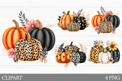 Pumpkin Clipart. Pumpkin Sublimation Product Image 1