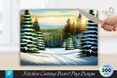 Farm Fresh Christmas Trees Cutting Board PNG Product Image 1