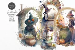 Halloween clipart, Witch clipart, Autumn clipart Product Image 1