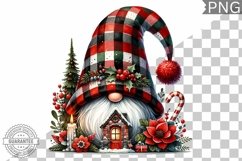 Christmas Gnome Sublimation - Clipart PNG Design Product Image 1