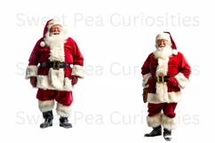 Christmas, Santa, Ephemera, PNG, Junk Journal, clipart Product Image 2