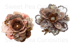 Flowers, Lace Material, Ephemera, PNG, Junk Journal, clipart Product Image 2