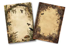 Mushroom Gothic Junk Journal Pages Product Image 2