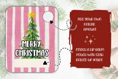 Pink Christmas Tree Money Card, Christmas Money Holder Product Image 2