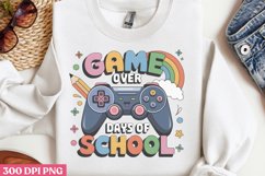 Game Over 100 Days of School PNG Product Image 2
