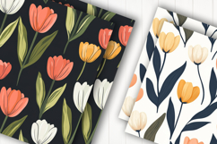 Tulip Floral Digital Paper Product Image 2