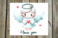 Angels | 4 Valentine Skinny tumbler Sublimation designs Product Image 2