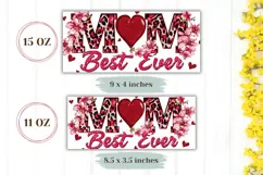 Best Ever Mom Mug Design, Love Mom Sublimation, Family Mug Product Image 2