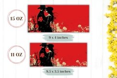 Western Mug Wrap, Cowboy Mug Design, Love Mug PNG Product Image 2
