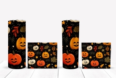 Cartoon Halloween Pumpkin Tumbler, Fall Tumbler Design Product Image 2