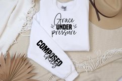 Grace under pressure Sleeve SVG, Composed chaos SVG Product Image 2