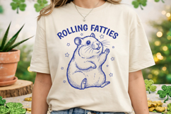 Rolling Fatties Funny Hamster SVG - Cute Chubby Animal Product Image 2