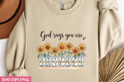 Sunflower Christian Sublimation Bundle PNG Product Image 6